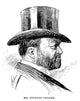 Richard Croker 'Boss' Croker Pen and Ink Drawing by Max De Lipman