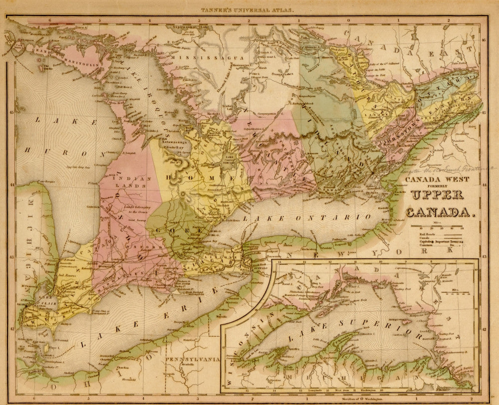 Upper Canada - 1844 Fine Art Print | Posterazzi