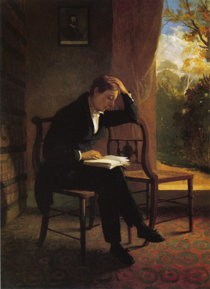 John Keats Oil on Canvas Fine Art Print by Joseph Severn