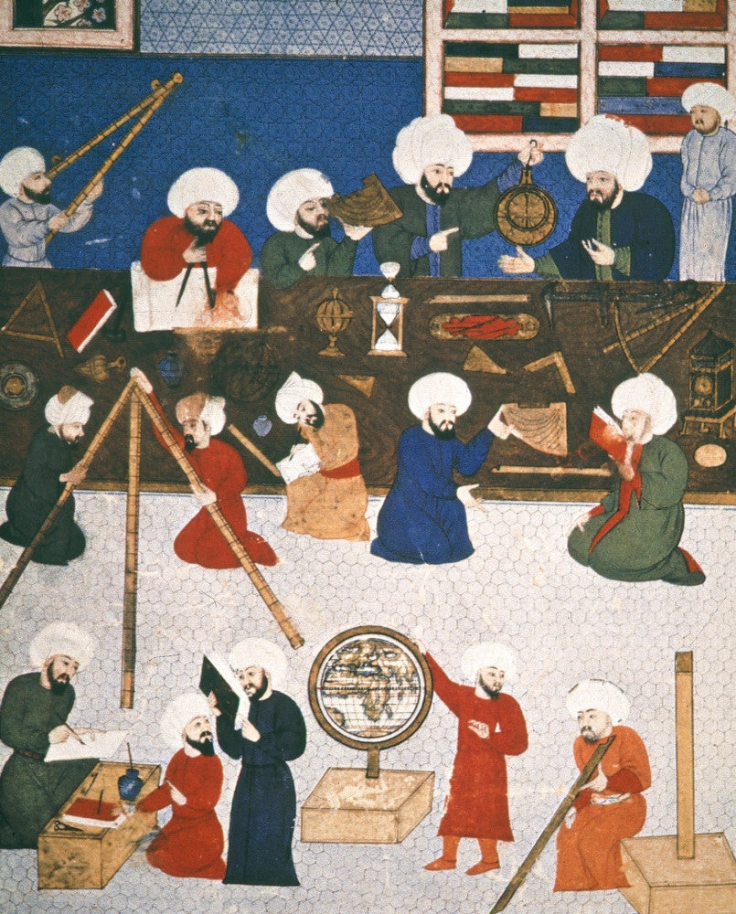 Turkish Astronomers in the Istanbul Observatory Fine Art Print