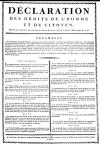 Declaration of the Rights of Man Fine Art Print - French Revolution