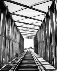 Railroad Bridge Across Red River Fine Art Print by Granger Collection