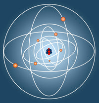 Atomic Structure Model Fine Art Print by Science Source