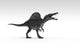 Spinosaurus Dinosaur Fine Art Print on White Background