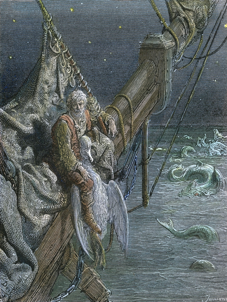Coleridge's Ancient Mariner Engraving Fine Art Print by Gustave Doré