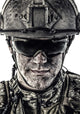 Close-Up Portrait of Special Forces Soldier Fine Art Print by Oleg Zabielin