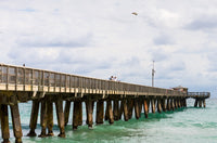 Fishing Pier at Pompano Beach Fine Art Print by Panoramic Images