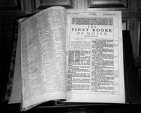 Close-Up of the Bible: Genesis - King James Edition 1611 Fine Art Print