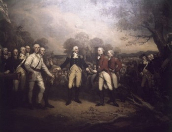 Surrender of General Burgoyne at Saratoga Fine Art Print by John Trumbull