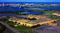 Aerial View of The Pentagon at Dusk Fine Art Print by Panoramic Images
