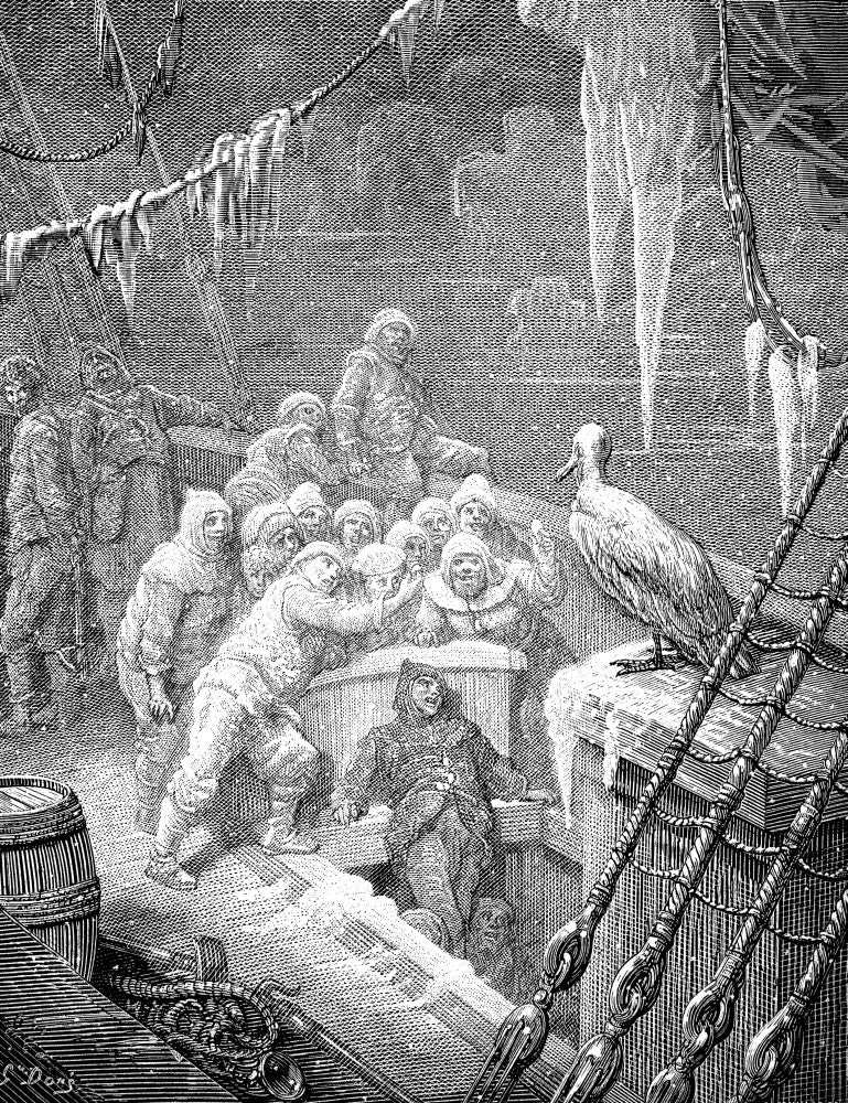 Coleridge: The Ancient Mariner Fine Art Print - Engraving by Gustave Doré