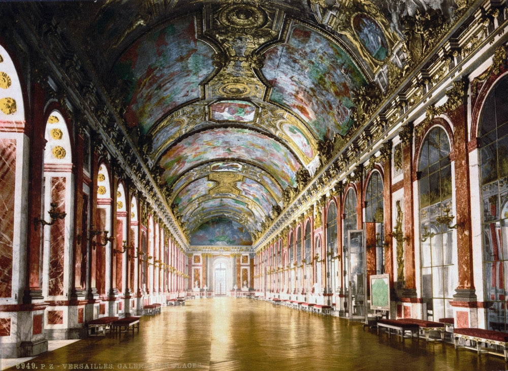 Versailles Hall of Mirrors Photochrome Print - Fine Art by Granger Collection