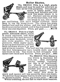 Vintage Roller Skates Advertisement Fine Art Print - 1902