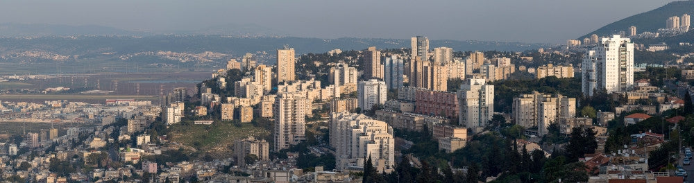 View of Skyscrapers on Mount Carmel, Haifa, Israel Fine Art Print