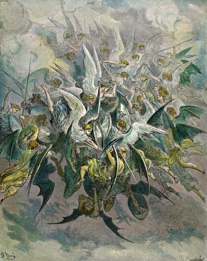 Milton: Paradise Lost - The Battle of the Angels Fine Art Print