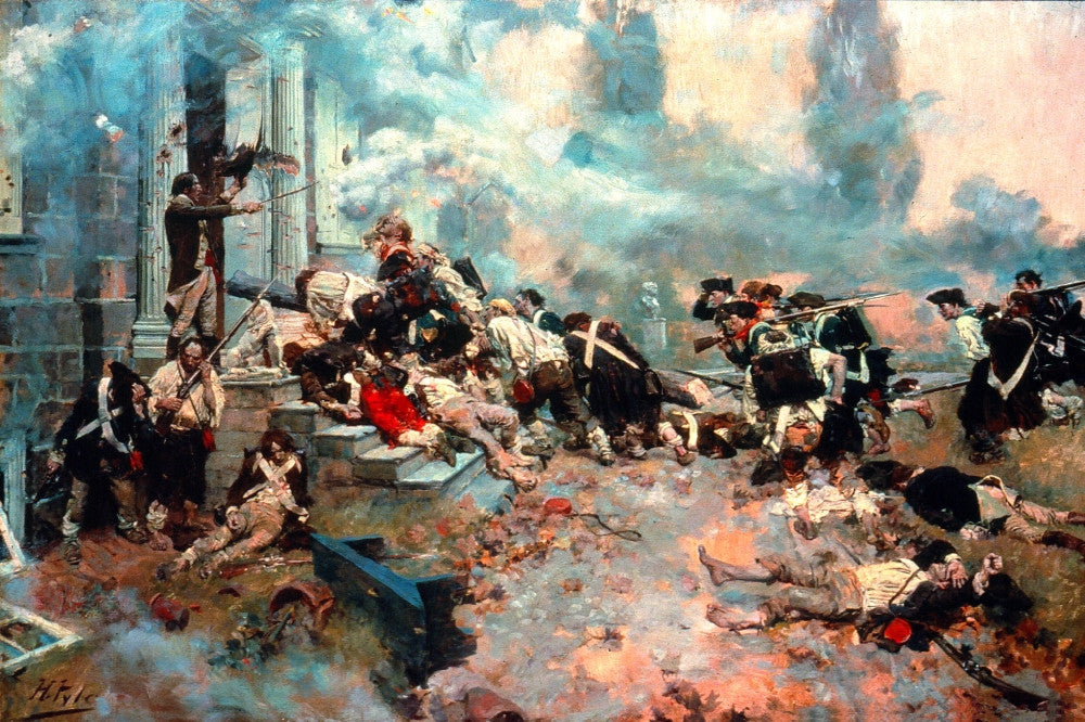 Chew House Attack Fine Art Print by Howard Pyle | Granger Collection