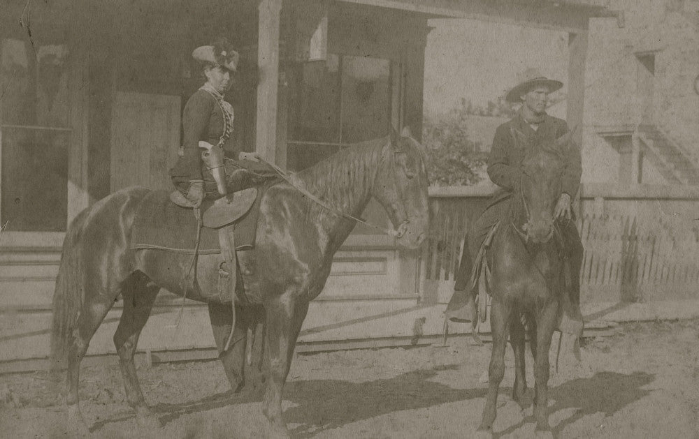 Outlaw and Bandit Queen Belle Starr Fine Art Print by Roeder Brothers
