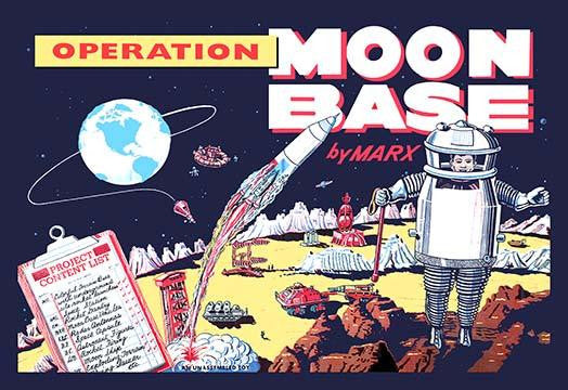 Operation Moonbase Toy Box Art Poster Print (1962) by Unknown