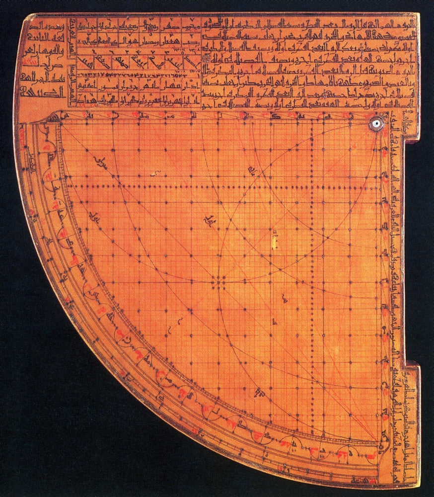 Islamic Quadrant Astrolabe 14th Century Fine Art Print by Science Source