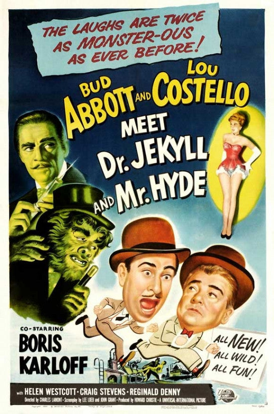 Abbott and Costello Meet Dr. Jekyll and Mr. Hyde Movie Poster (11x17)