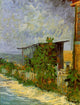 Montmartre Path with Sunflowers Fine Art Print