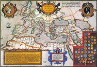 Map of the Roman Empire Fine Art Print from 1595 Atlas | Posterazzi