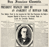 McKinley Assassination Front Page Print by Granger Collection