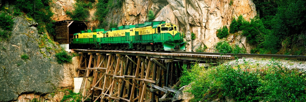 Train on a Bridge - White Pass and Yukon Route Railroad Fine Art Print