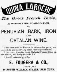 Quina Laroche Patent Medicine Advertisement Poster Print, 1889