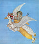 Garuda and the Ramayana: Rama and Sita Miniature Art Print, C1780