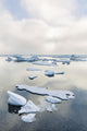 Foggy Sunset Over Arctic Ocean Fine Art Print by Kevin G. Smith