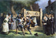 Puritans Pillory Lithograph - 19th Century Fine Art Print