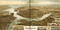 Norfolk, Virginia 1892 Fine Art Print - Custom Sizes Available