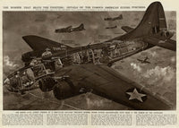 American Flying Fortress Bomber Fine Art Print by G. H. Davis