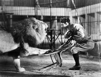 Lion Tamer Fine Art Print - Clyde Beatty 1930s Performance