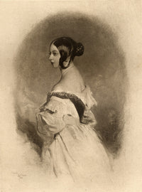 Queen Victoria at Twenty Fine Art Print - Original Sketch by Sir Edwin Landseer