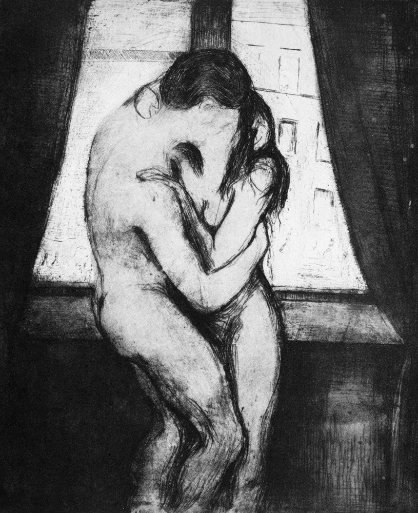 Munch: The Kiss Fine Art Print by Edvard Munch - Granger Collection