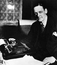 T.S. Eliot Fine Art Print - Photographed at His Typewriter, c. 1945