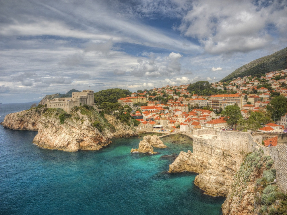 Croatia, Dubrovnik - Oceans Edge Fine Art Print by Terry Eggers