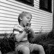 Boy Enjoying Ice Cream Fine Art Print - 24x36, 18x24, 11x14 Sizes