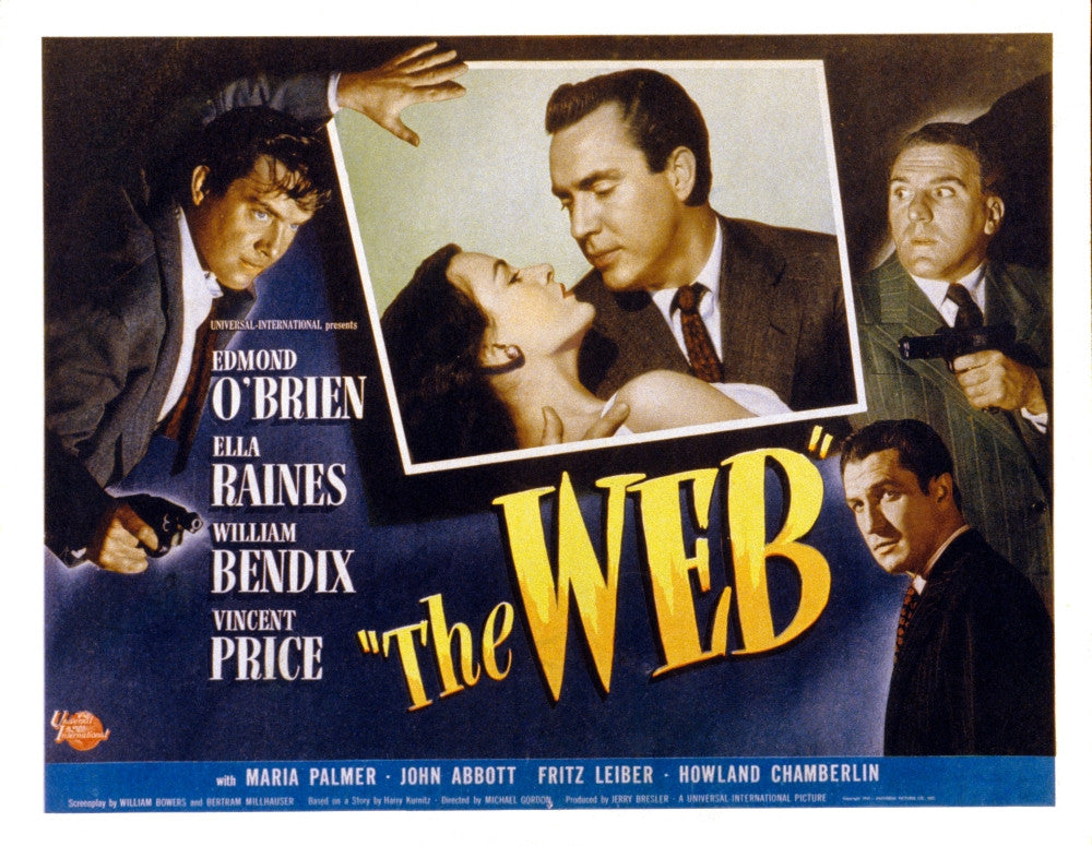 The Web Movie Poster Fine Art Print - 1947 Classic Film