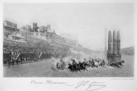 Ancient Rome Chariot Race Mezzotint Fine Art Print by Granger Collection