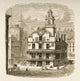 Boston Massachusetts Old State House Art Print from 1870s