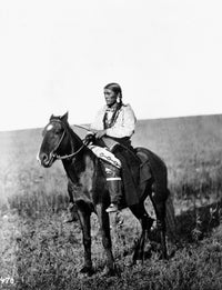 Omaha Woman on Horseback Fine Art Print by William Henry Jackson