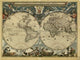 17th Century World Map Fine Art Print by Science Source