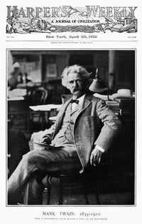 Mark Twain Harper's Weekly Front Page Print - 1910 Tribute
