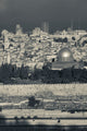 Elevated City View of Temple Mount and Dome of the Rock Poster Print from Mount of Olives, Jerusalem