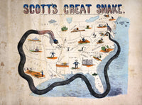 Civil War Anaconda Plan Lithograph Print by Granger, 1861