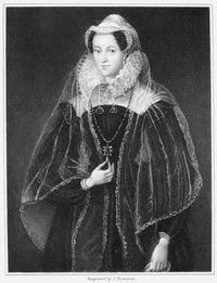 Mary Stuart - Queen of Scots Steel Engraving Fine Art Print by Granger Collection