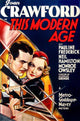 This Modern Age Movie Poster Art Print – Joan Crawford & Neil Hamilton
